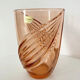 Luminarc pink vase arque glassware made in France