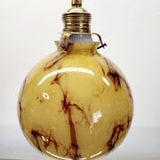 Art Deco lamp in opaline glaze Verreries de Scailmont Henri Heemskerk Belgium