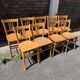 (Lot) 9 chaises bistrot vintage