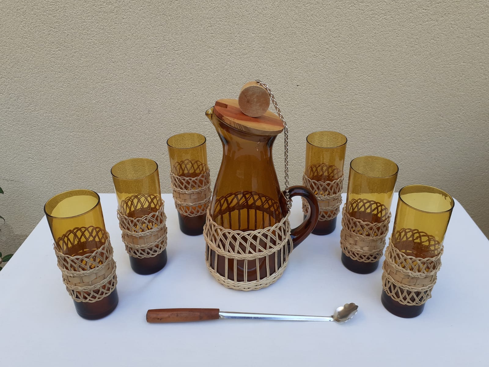 Vintage orangeade service