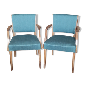 Paire de fauteuils bridge