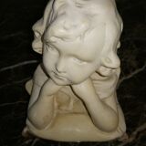 Sculpture Bust girl in plaster