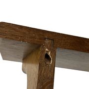 Vintage wooden wall shelve rack bookshelf in oak wood minimalist