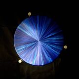 Straw marquetry nesting tables