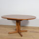 Table à manger ronde extensible en teck des années 1950, Royaume-Uni