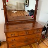 Austrian chest of drawers with mirror