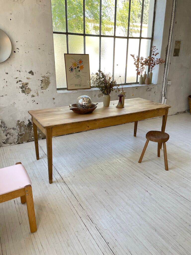 Oak and pine farm table 2m