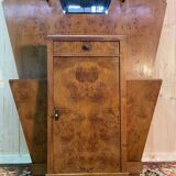 Coat rack - Art Deco period wardrobe in elm burl