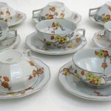 Sakura Art Deco Set of 8 Cups & Saucers