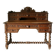 Counter desk and tiered stand in Neo-Renaissance oak