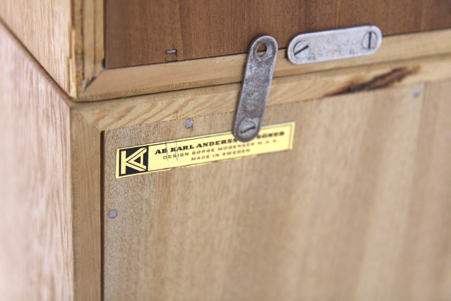 Scandinavian oak library "Öresund", Børge Mogensen, Sweden, 1960