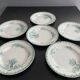 Lot 6 old plates porcelain iron earth saint amandinoise model chevreuse