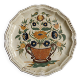 Decorative plate signed Clerissy Salins