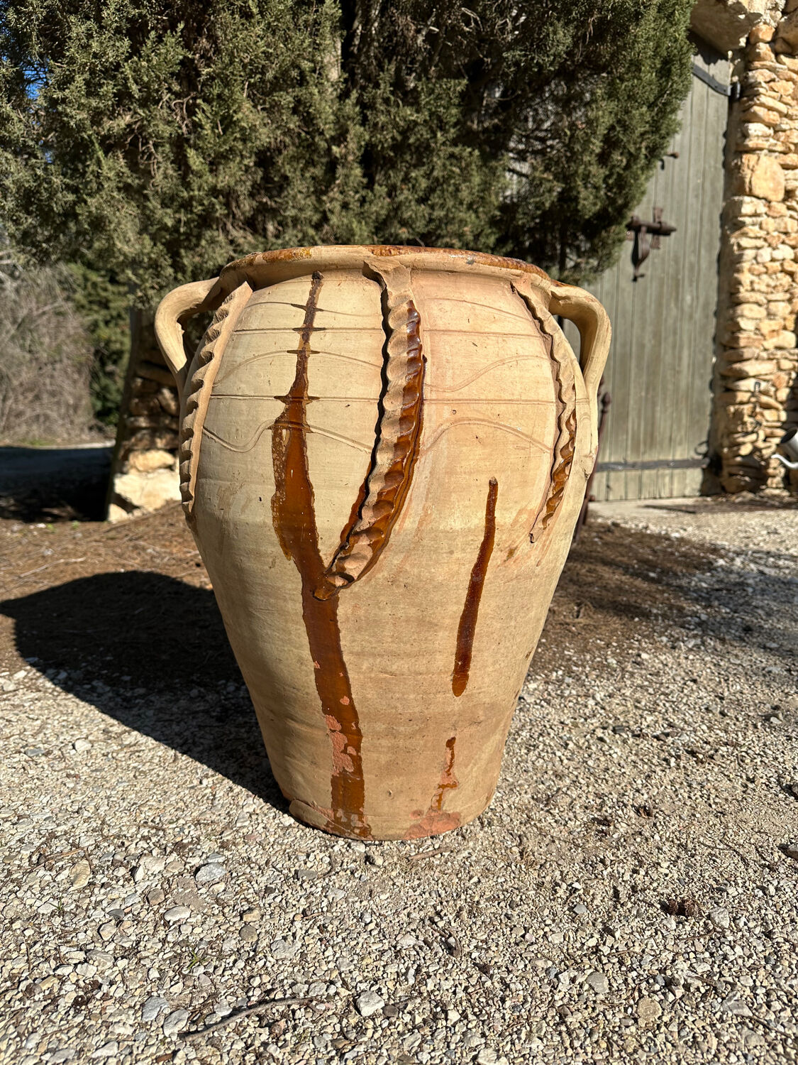 Terracotta pot jar