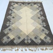 Mid-century swedish kilim röllakan rug by brita svefors for axeco 1960