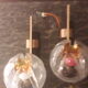 Pair wall lamps year 70