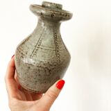 Bougeoir en grès vernissé