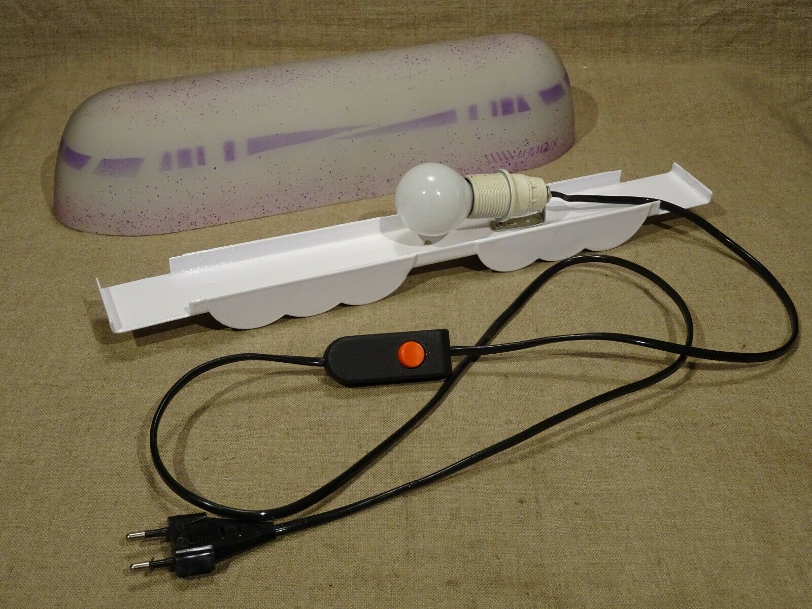 Glass night light shape vintage railcar train