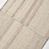 Beige & Brown Kilim Runner Rug, 95x257Cm