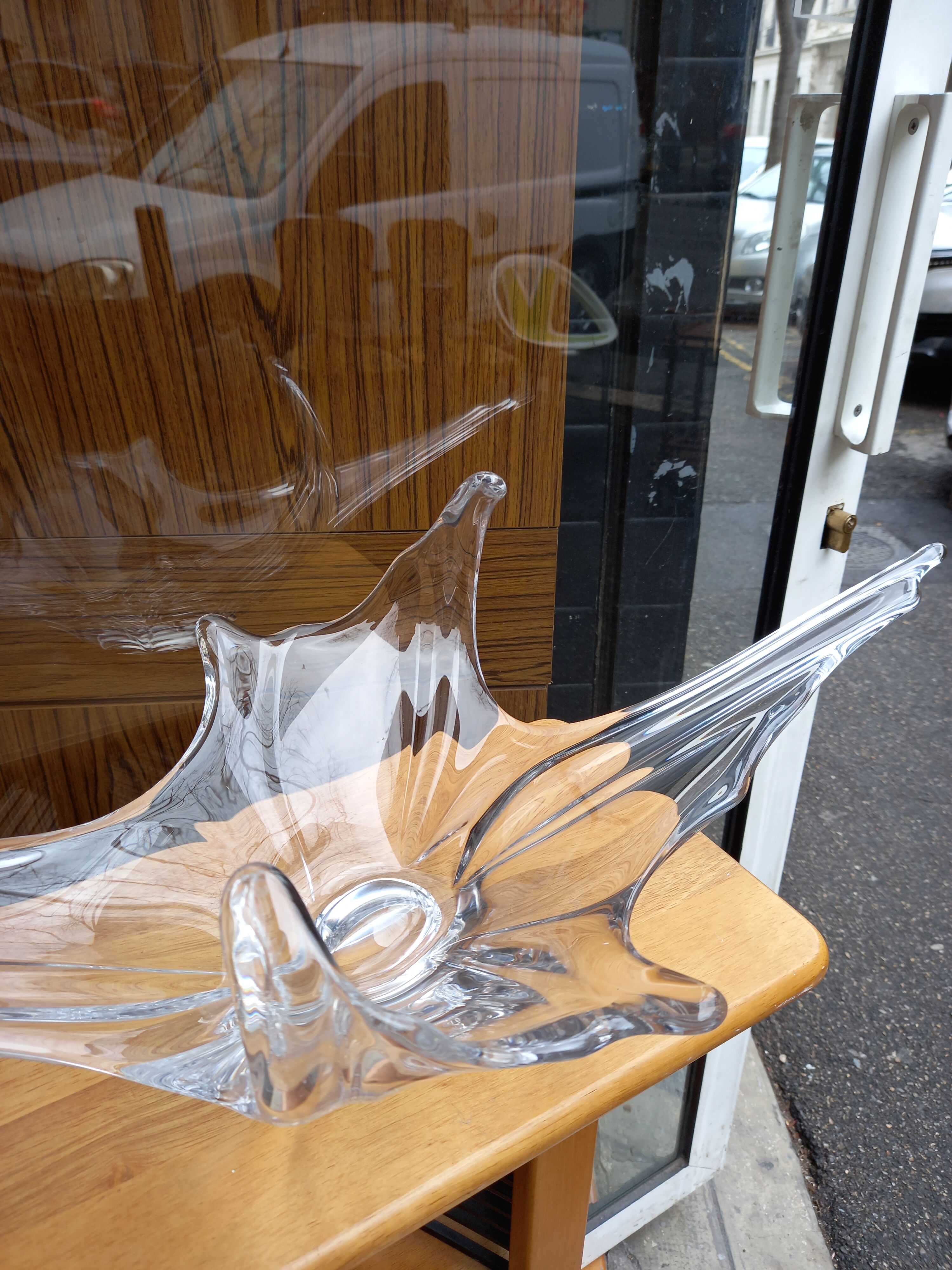 Ancient crystal fruit cup