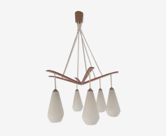 Suspension bois et opaline