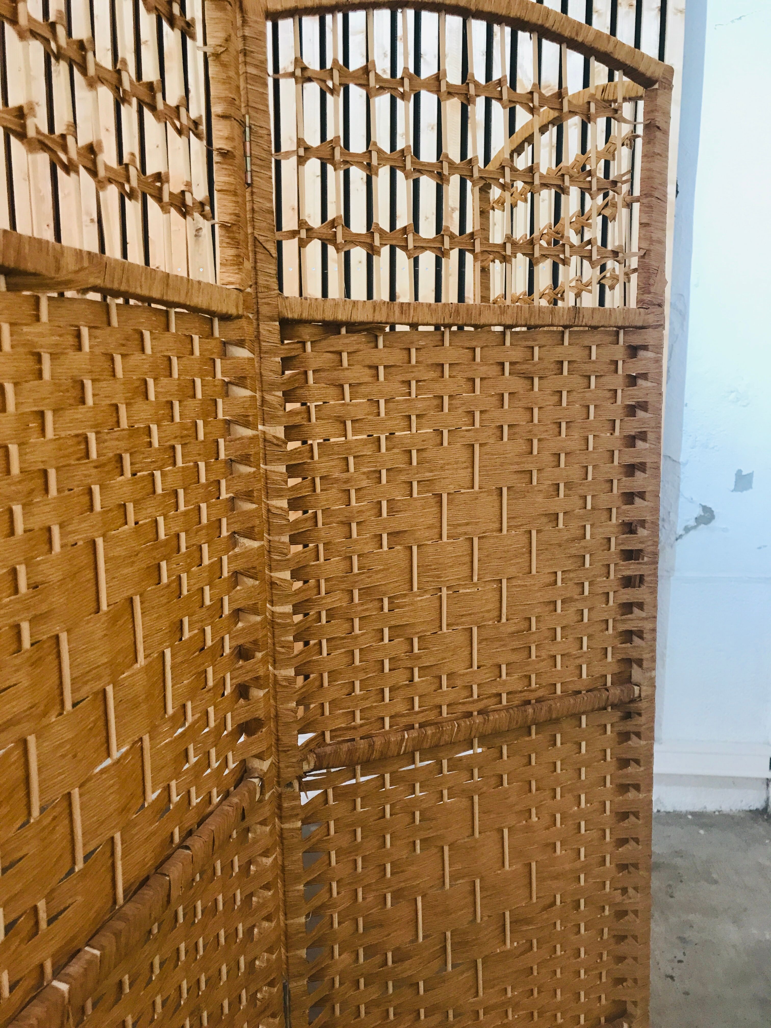 Rattan screen