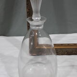 Old glass decanter signed Lalique