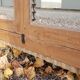Old Art Deco radio cabinet in Burmese teak