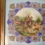 Oriental frame with painting on medallion