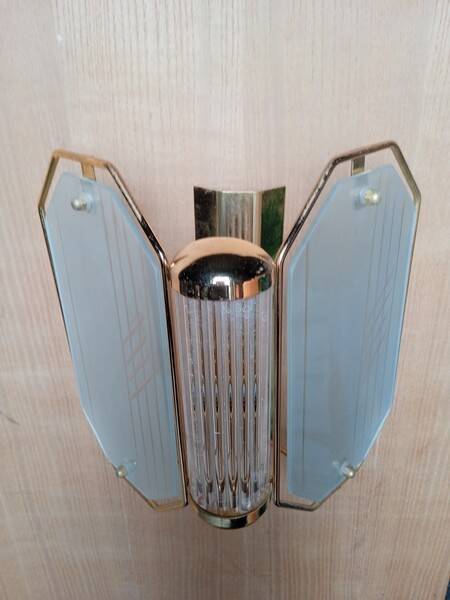 vintage Hollywood regency wall lamp ep 1980