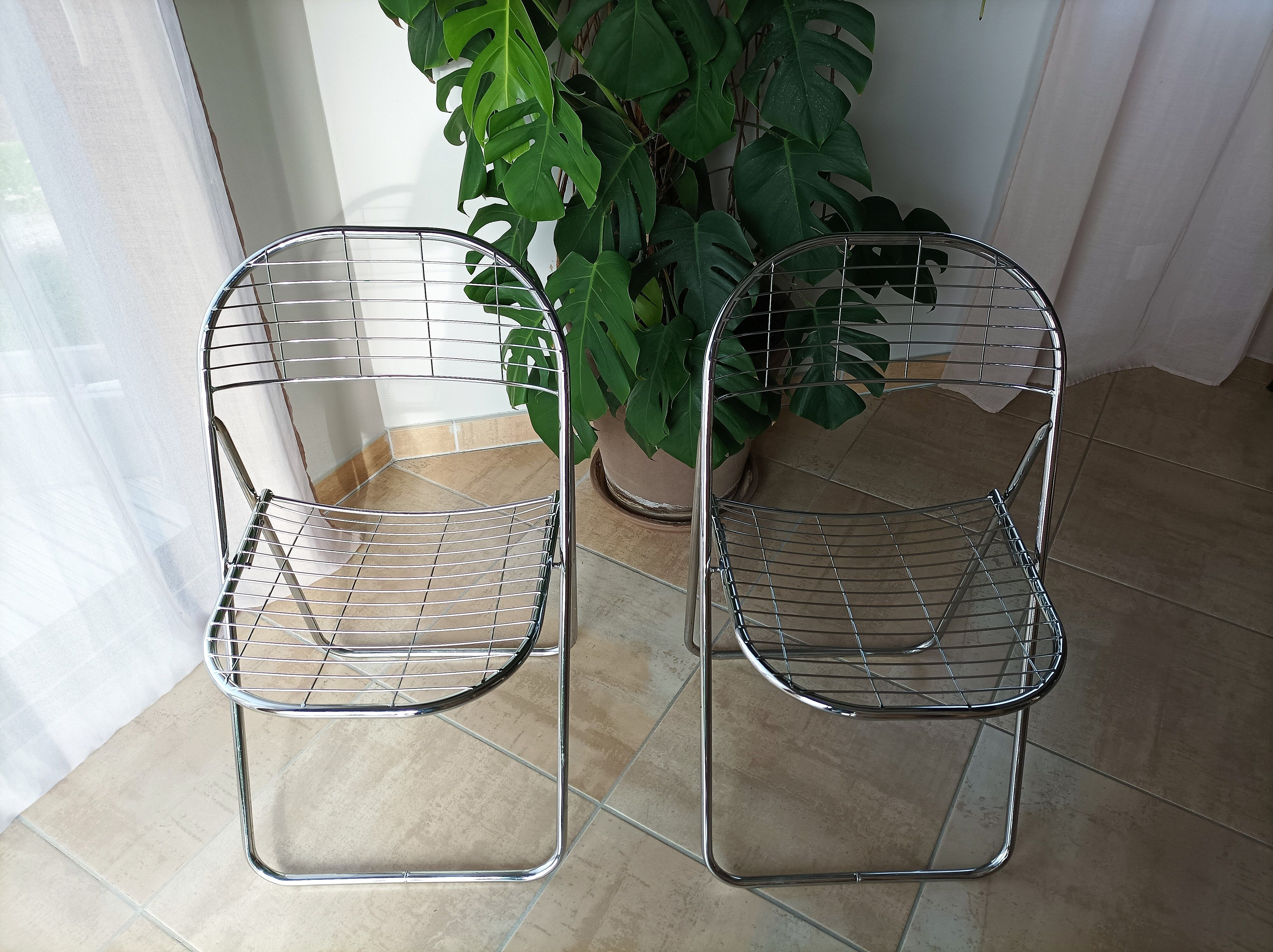 Paire de chaises pliantes Ikea vintage Niels Gammelgaard