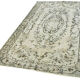 Handmade Distressed Oriental 1980s 184 cm x 283 cm Grey Rug