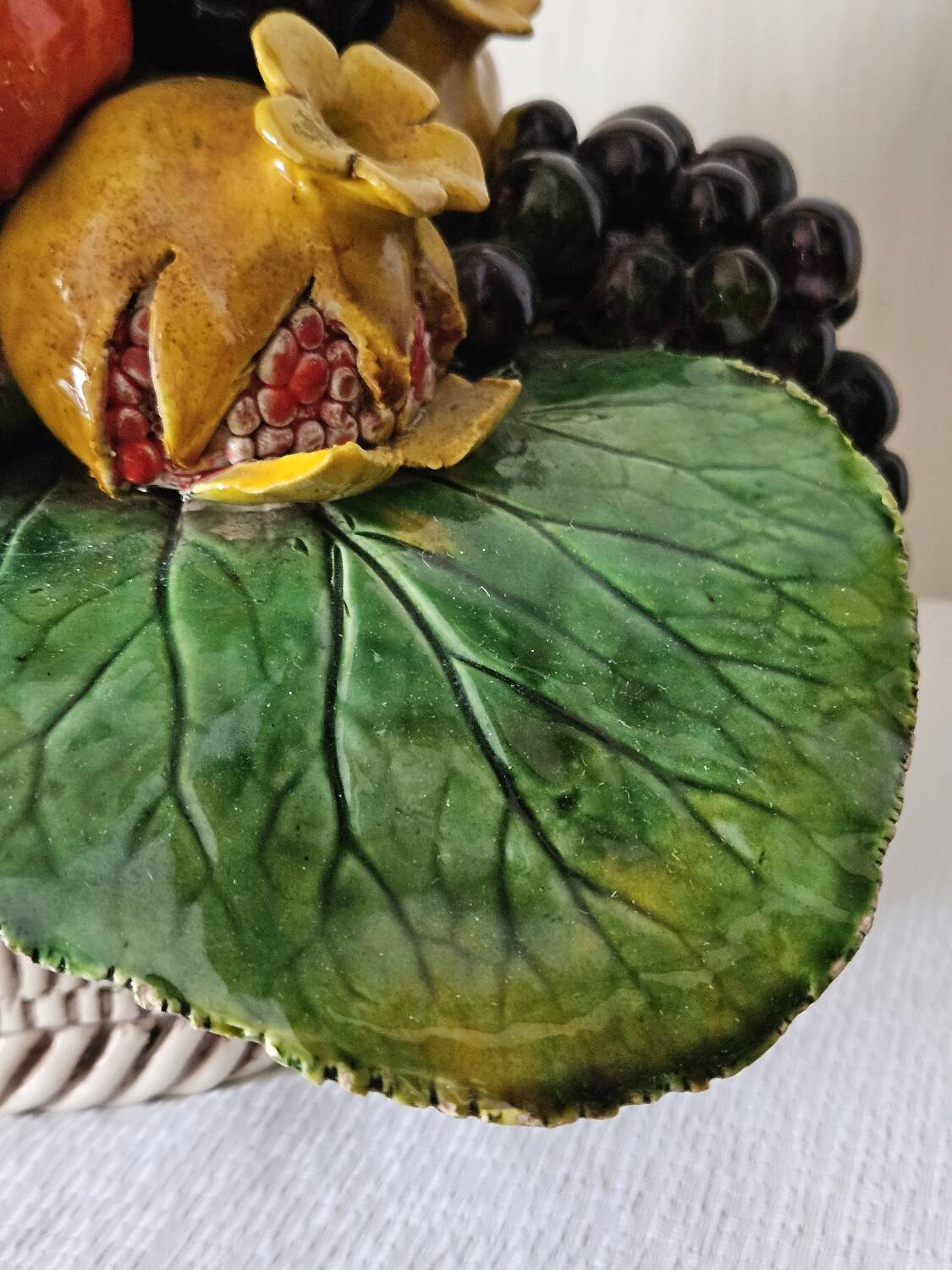 Vintage slipware fruit bowl