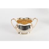 Silver metal tea and coffee service