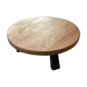 Oak Coffee table tree legs , 1970 Midcentury