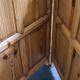 Vintage wooden carved room devider