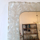 Rectangular mirror in transparent plexiglass 1960 - 60x76cm