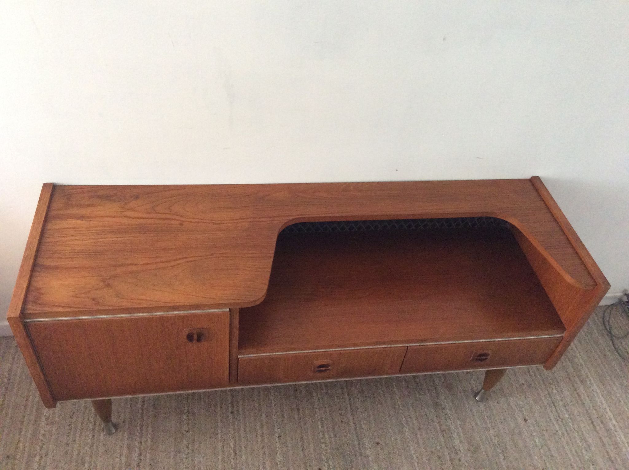 Scandinavian teak tv cabinet from the 60s