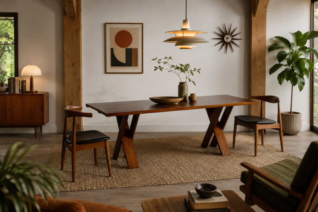 TL58 dining table in walnut by Marco Zanuso for Poggi, Italy 1960s