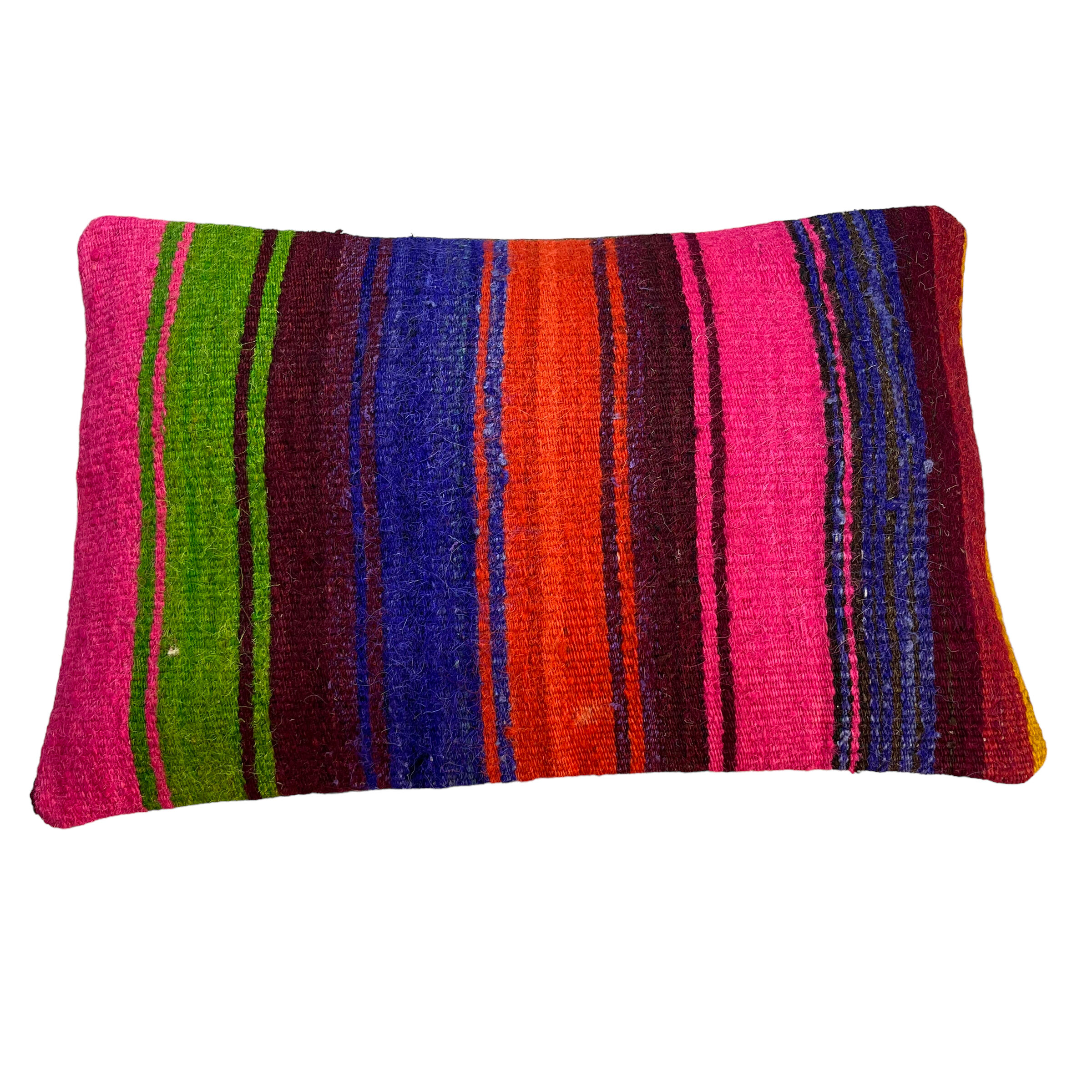 Vintage turkish kilim cushion cover, 30 x 50 cm