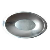 Oval stainless steel platter Made in France 1980s.