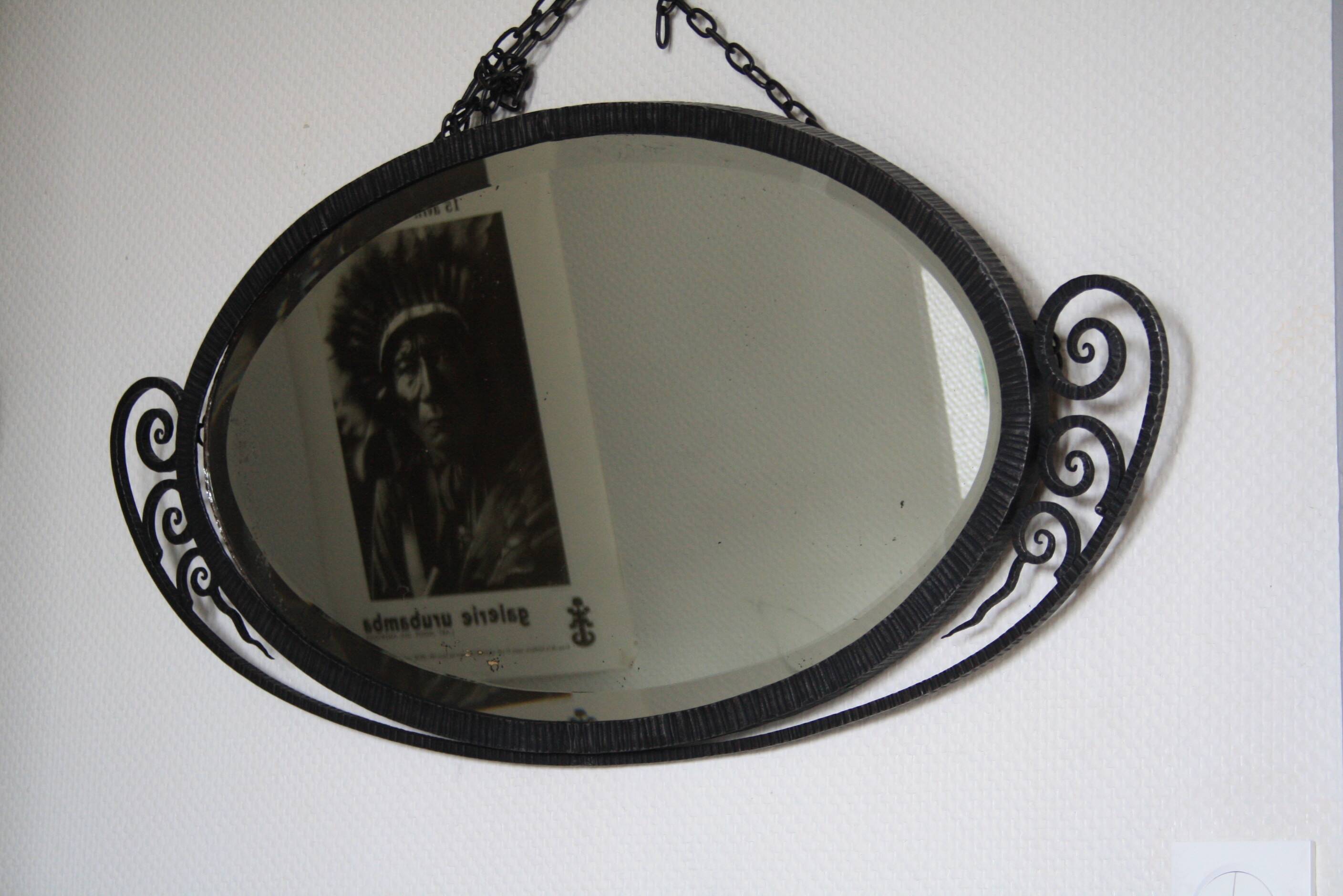 Large art deco mirror