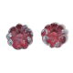 Pair of Baccarat crystal candlesticks, flower/rose model — new condition