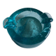 Product BHV Solid ashtray in turquoise blown glass 1960