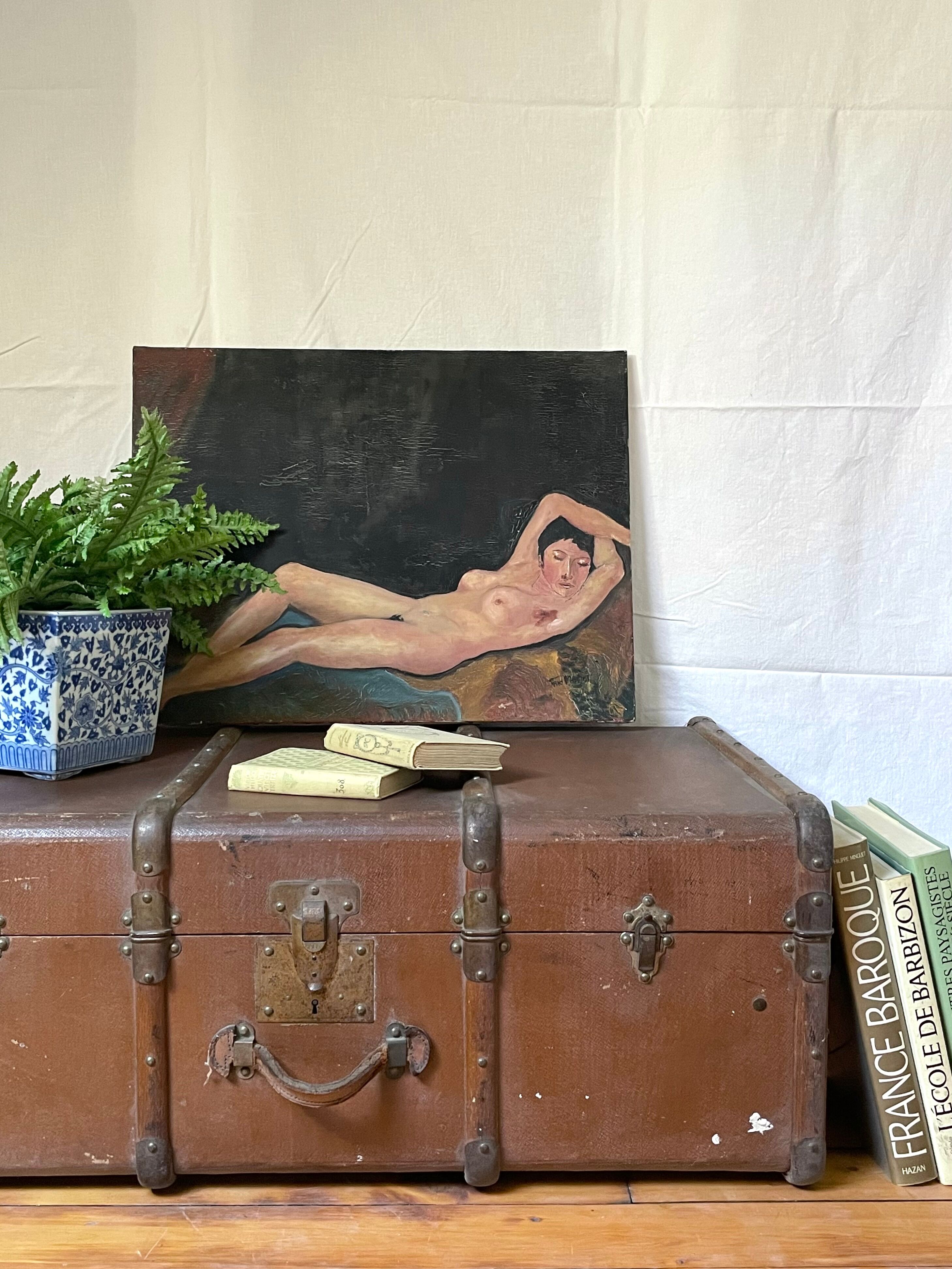Sleeping, oil on canvas 1972