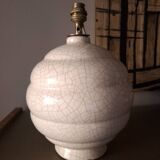 Art Deco crackled ceramic lamp