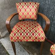 Paire de fauteuils bridge vintage