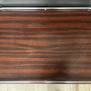 Plateau de service vintage en formica et inox
