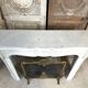 Louis XV style fireplace in white marble circa 1900