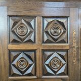 Brutalist sideboard in the spirit of Dudouyt.